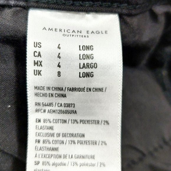 American Eagle Black Super Hi-Rise Jegging Jeans - Picture 9 of 14